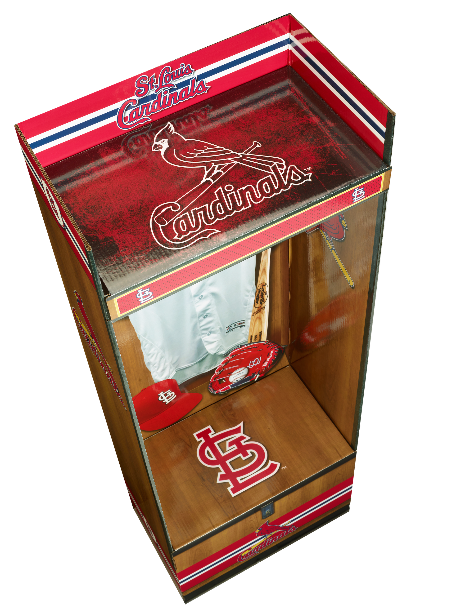 St. Louis Cardinals LockerSource Corrugated Linerboard Mini Sports Locker  2-Pack